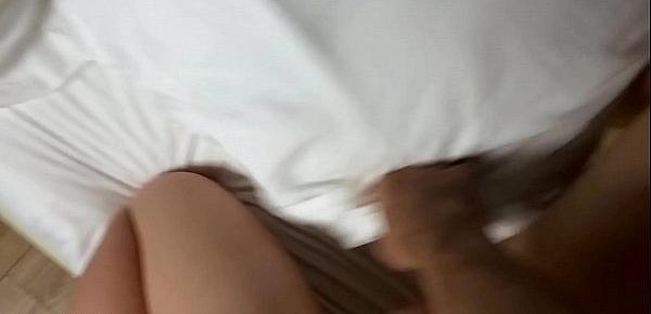  Morning Sex With Big Tits Young Teen Girl POV. Cum Covered Her Tight Pussy